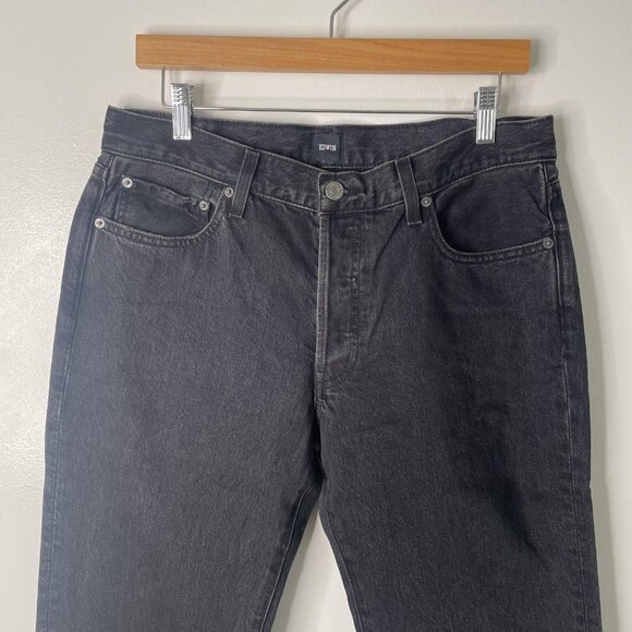 Edwin Jeans Womens 29 Washed Black Simone-Maire Straight USA Button Fly - Picture 3 of 12